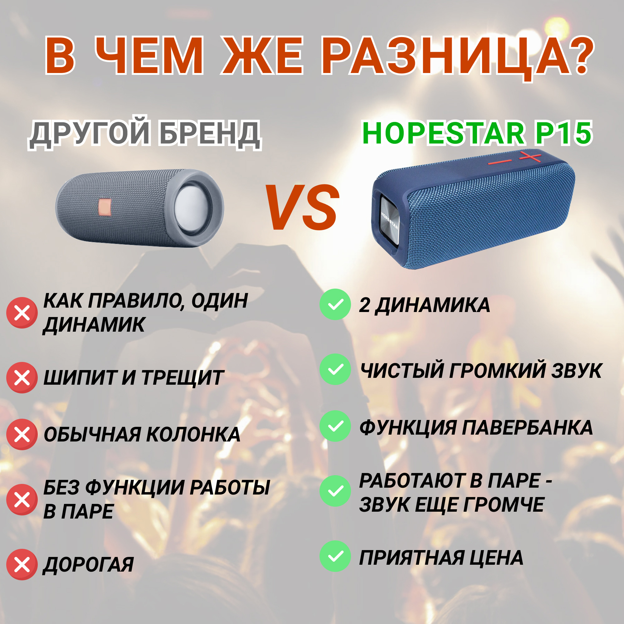 Акустическая система Hopestar P15 Синий - фото 15