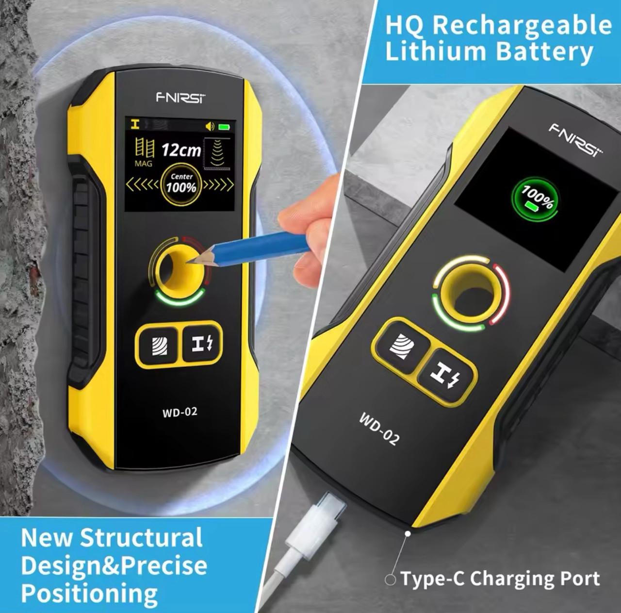 Детектор прихованої проводки та металоконструкцій і дерева Fnirsi WD-02 (24146341) - фото 4 Детектор прихованої проводки та металоконструкцій і дерева Fnirsi WD-02 (24146341) - фото 4