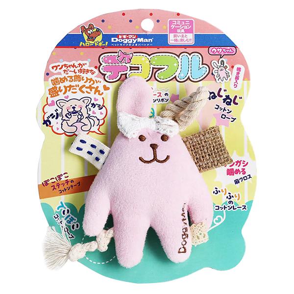 Игрушка мягкая с пищалкой для собак DoggyMan Fully Decorated Rabbit