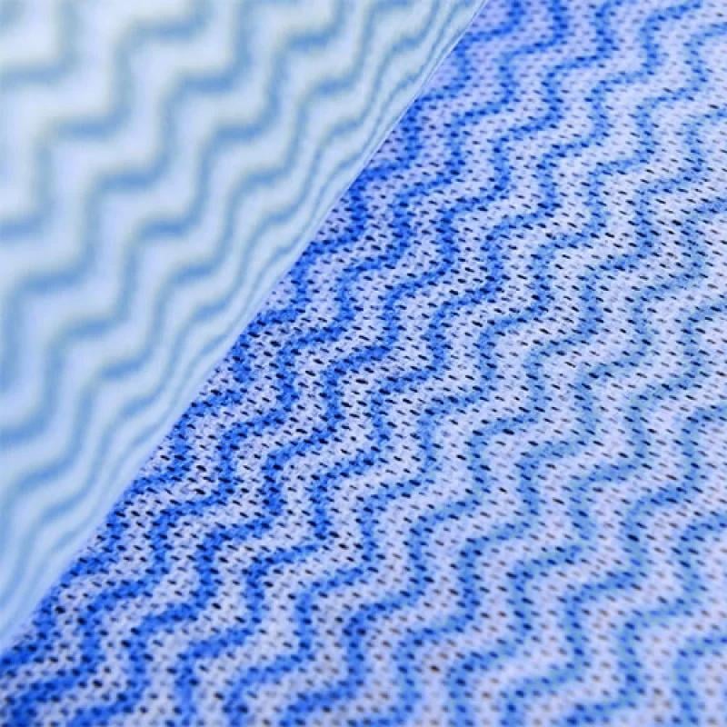 Салфетки Aquasoft спанлейс с перфорацией 50 шт. в рулоне 25х30 см Голубая волна (015023) - фото 2