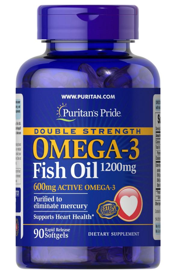 Риб'ячий жир Puritans Pride Omega-3 Fish Oil 1200 мг 90 капс. (1590)