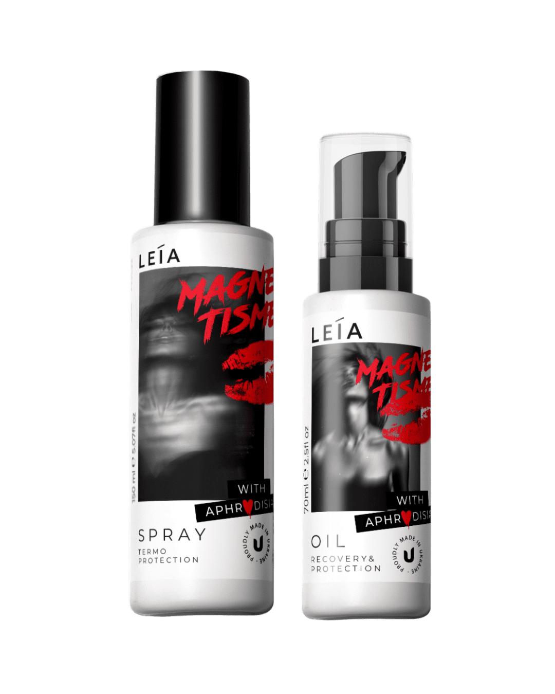 Набір догляду за волоссям Leia SET 5 Термозахист Magnetisme 150 мл/олія Magnetisme 70 мл