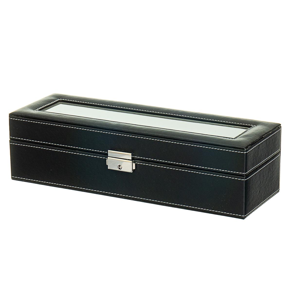 Шкатулка для часов Elisey 6 отделений Черный (0505-004)