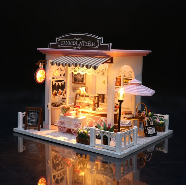 3D Румбокс CuteBee DIY DollHouse Шоколадниця (V358SD) - фото 6