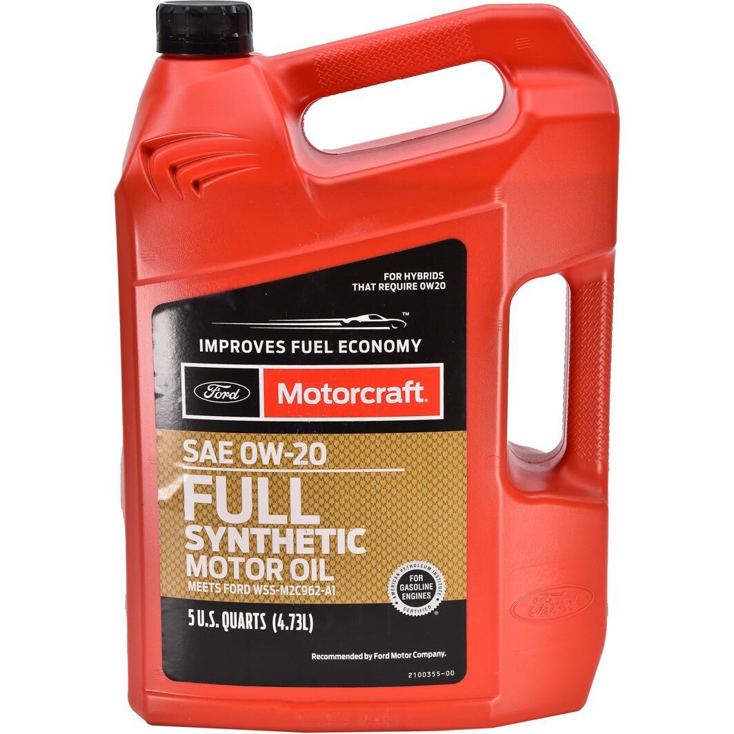 Моторное масло Ford Motorcraft Full Synthetic 0W-20 4,730 л (XO0W205QFS) - фото 1