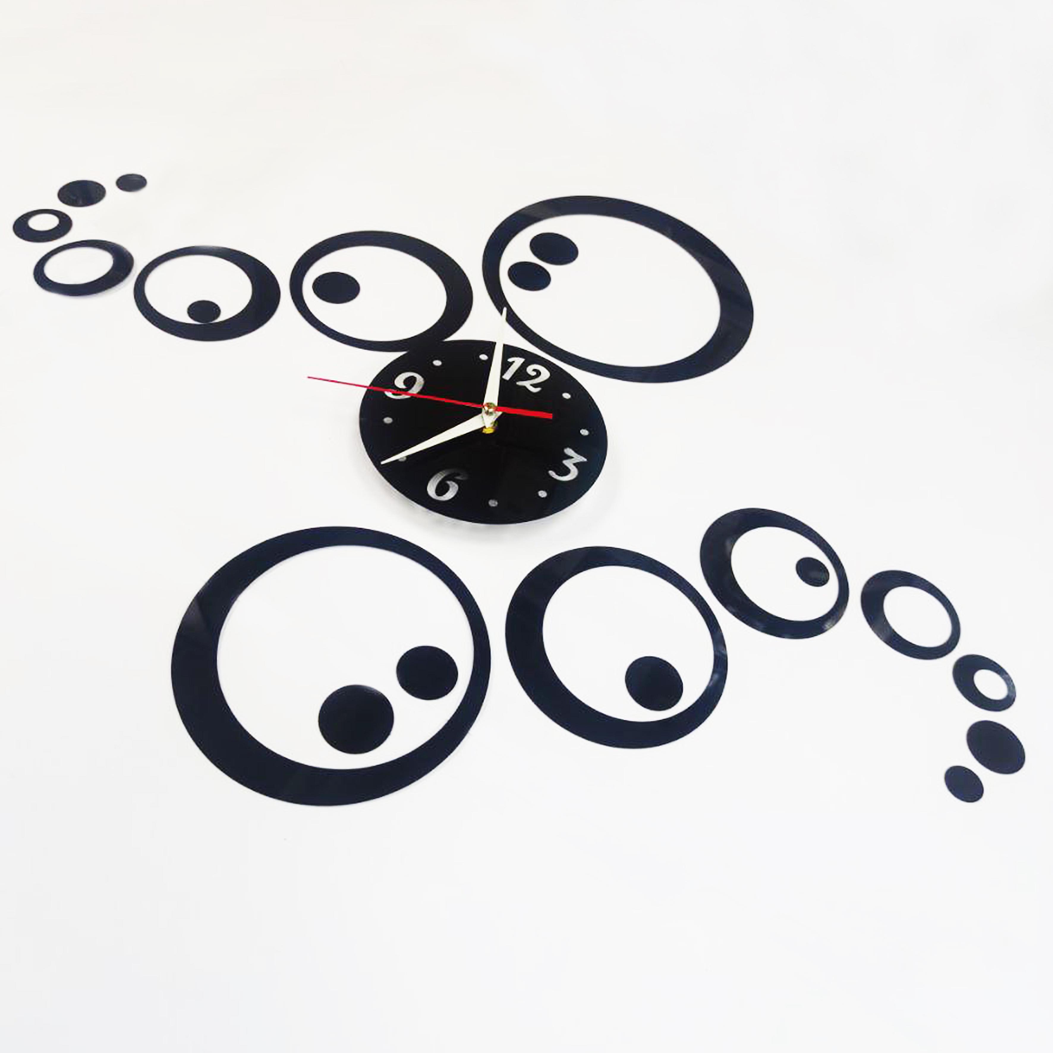 Годинник настінний 3D з дзеркальним ефектом Waves 60х50 см (1012236) - фото 5