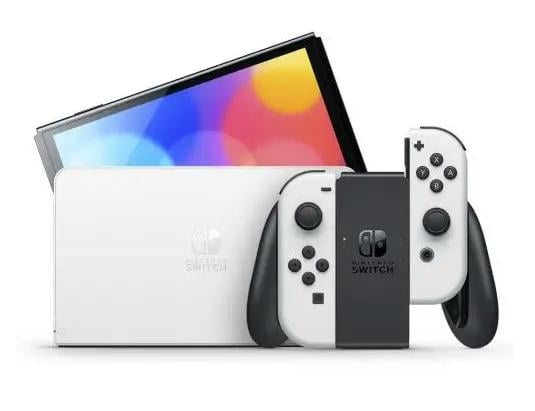 Игровая консоль портативная Nintendo Switch OLED with White Joy-Con (61042) - фото 2