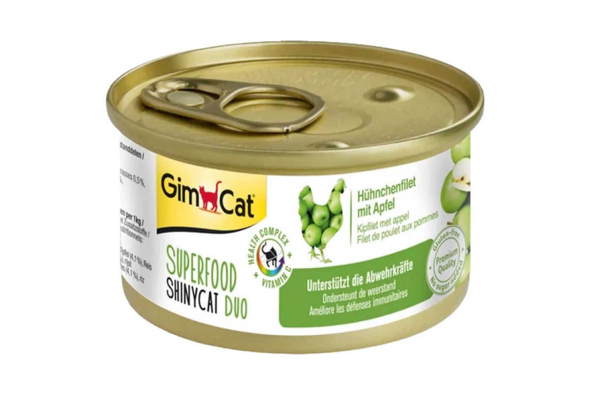 Корм вологий для котів GimCat Superfood курка та яблуко 70 г