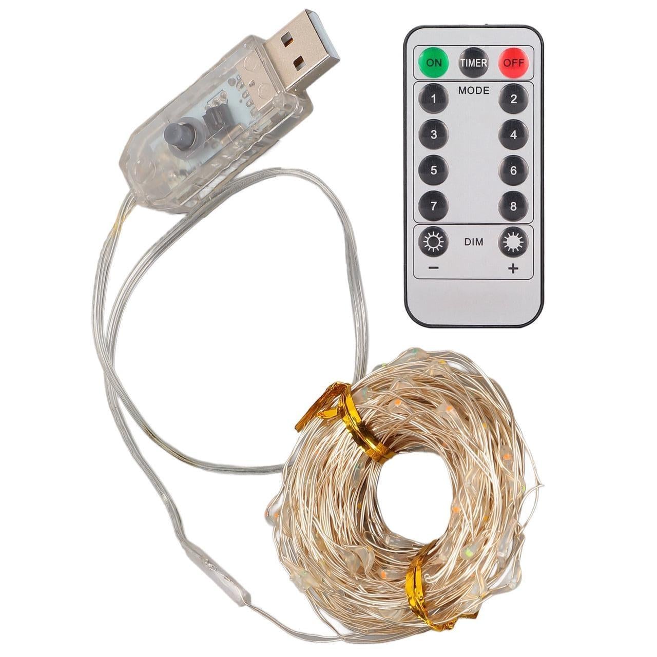 Гірлянда-штора світлодіодна 300 LED з пультом та USB 3x3 м (2387437795) Гірлянда-штора світлодіодна 300 LED з пультом та USB 3x3 м (2387437795)
