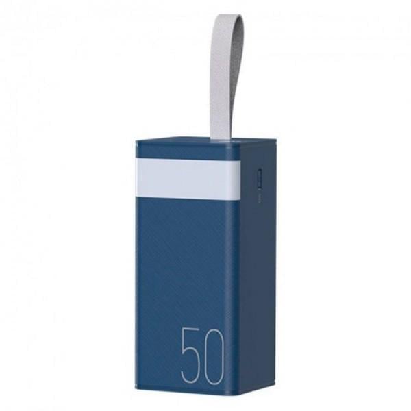 Повербанк з ліхтариком Remax Chinen RPP-321 50000 mAh 22,5 Вт Type-C 2USB Blue (1754800069)