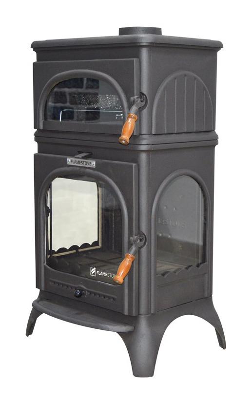 Піч чавунна Flame Stove Modena Lux Oven з духовкою 10 кВт (9359285)