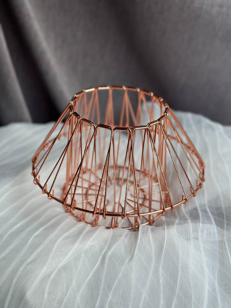 Фруктівниця-трансформер металева 36х5х10 см Рожеве золото - фото 2 Фруктівниця-трансформер металева 36х5х10 см Рожеве золото - фото 2