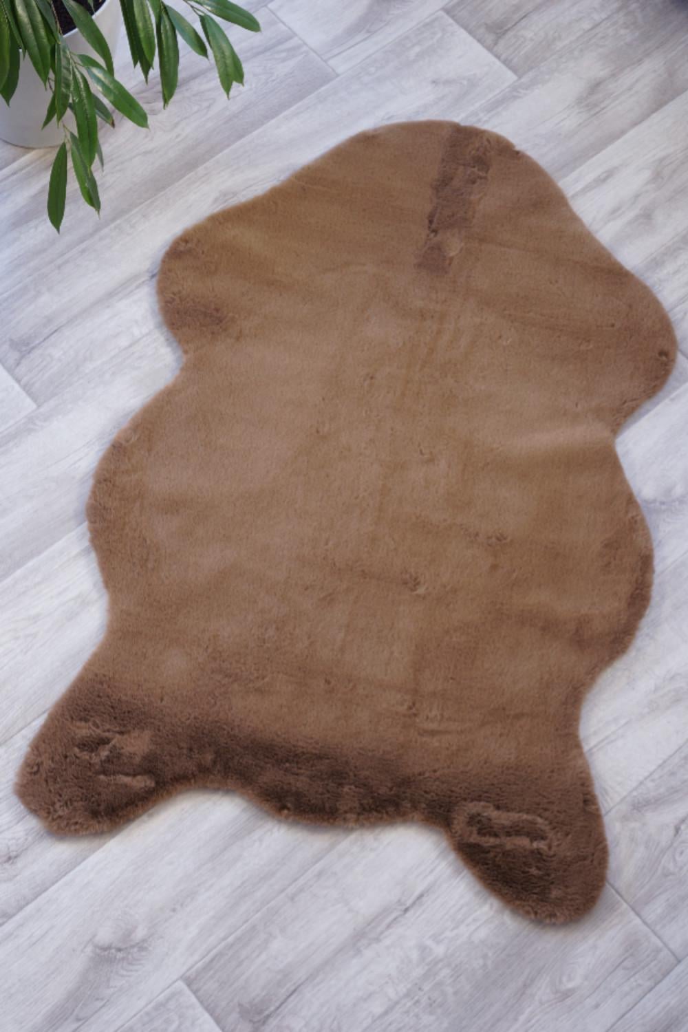 Ковер с высоким ворсом Estera tpr 100x150 см Brown skin (34139546)