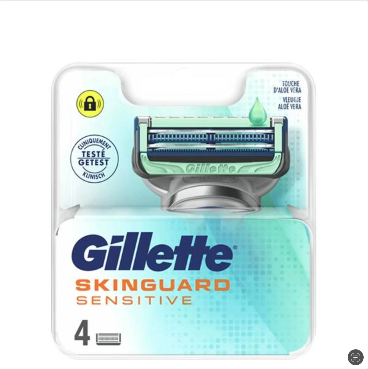 Картриджі для гоління змінні чоловічі Gillette Skinguard Sensitive Aloe Vera 4 шт. (12738492)