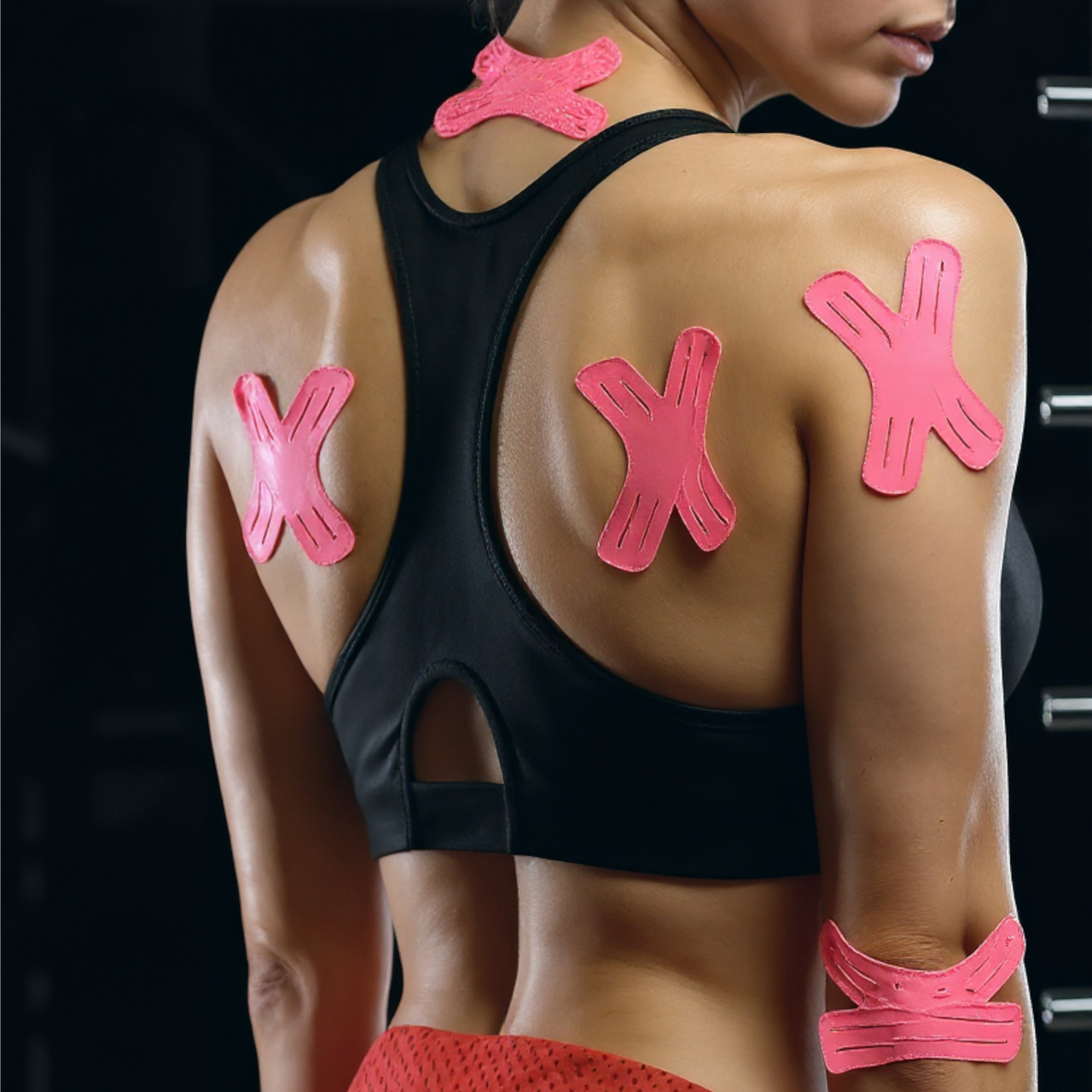 Набор кинезио тейп Х-образный спортивный 10 шт. Розовый (2814285731) - фото 3 Набор кинезио тейп Х-образный спортивный 10 шт. Розовый (2814285731) - фото 3