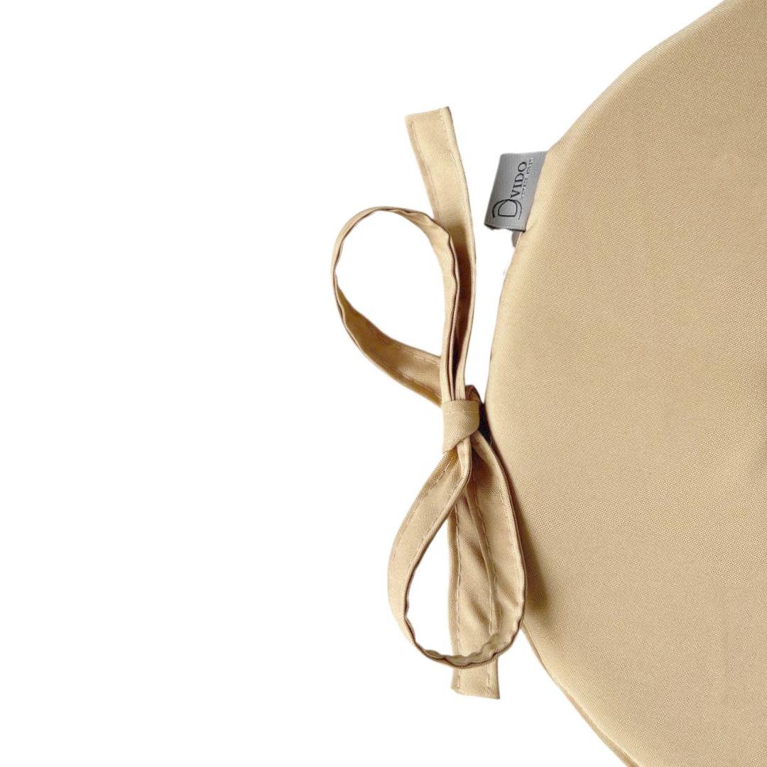 Подушка для стільця/крісла/табурету Ø 40х5 см Бежевий (2077859060) - фото 2 Подушка для стільця/крісла/табурету Ø 40х5 см Бежевий (2077859060) - фото 2