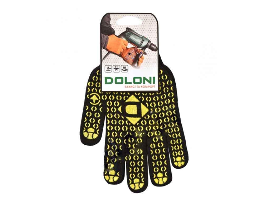 Перчатки рабочие трикотажные Doloni с ПВХ рисунком 667 р. 10 (526196)