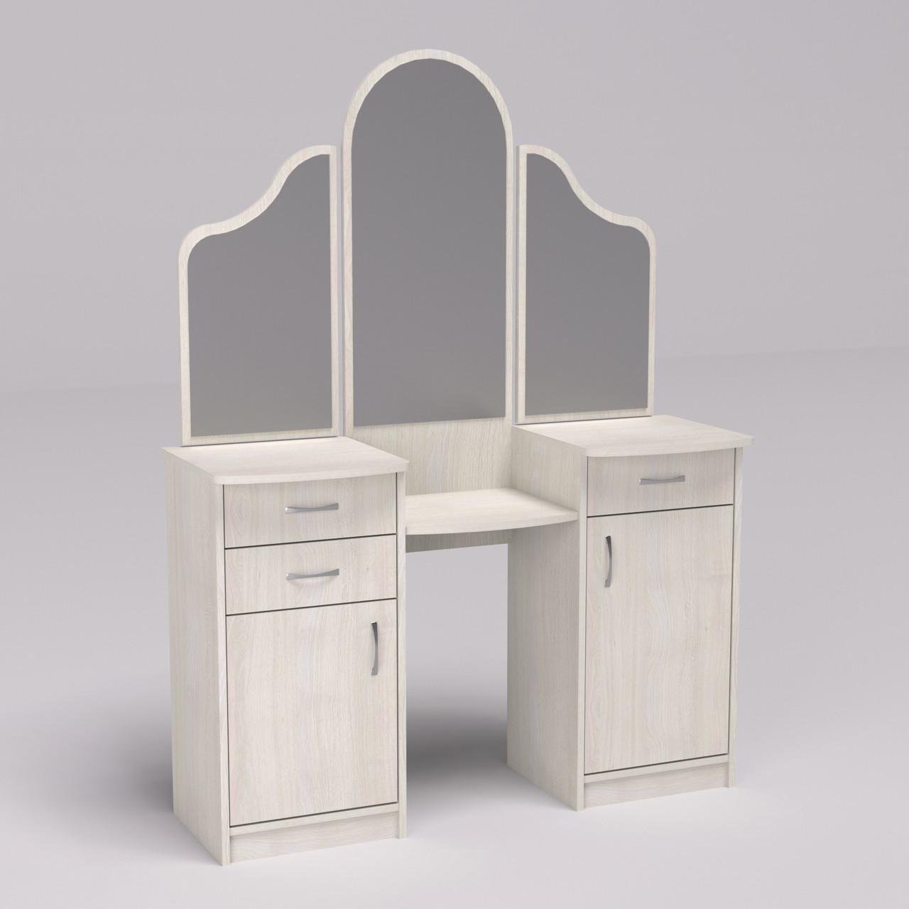 Туалетный столик Диана 120х42х163 см Дуб шамони светлый (31209342)