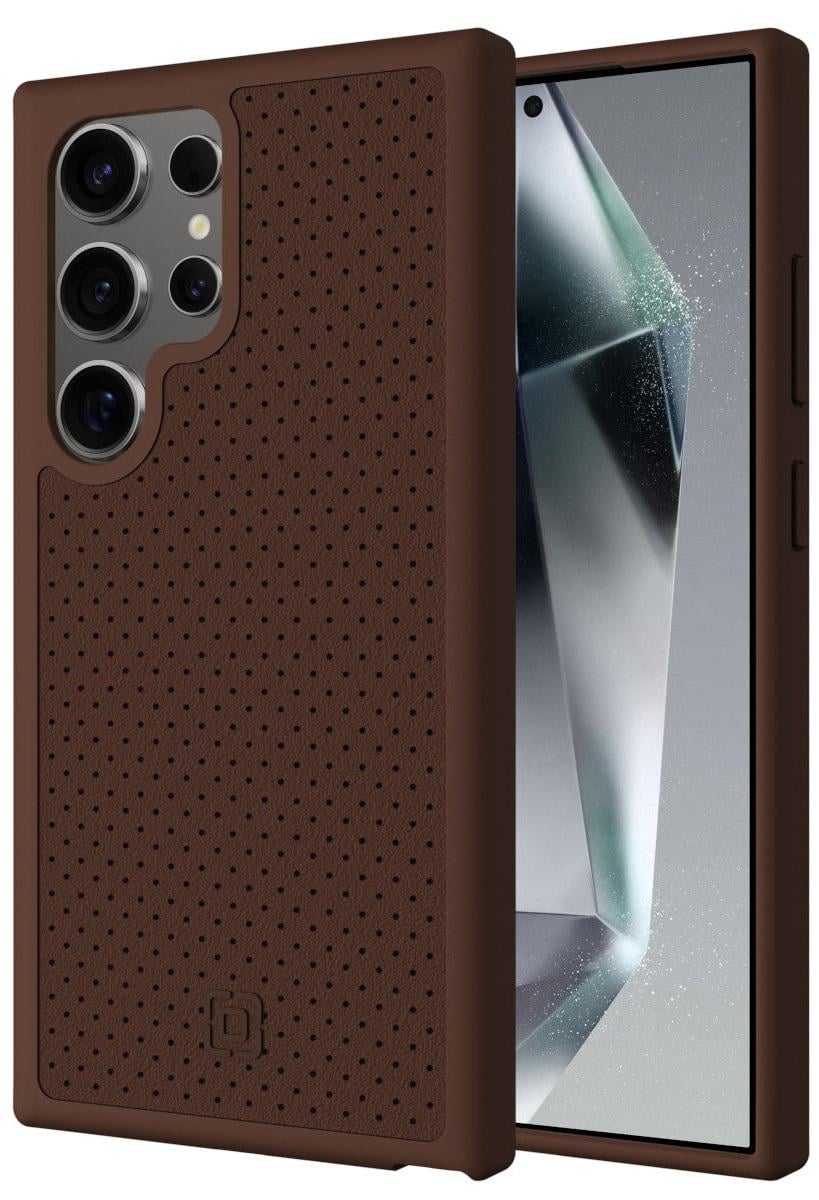 Противоударный кожаный оригинальный чехол Incipio cru. Protective Leather Case для Samsung Galaxy S24 Ultra Brown Противоударный кожаный оригинальный чехол Incipio cru. Protective Leather Case для Samsung Galaxy S24 Ultra Brown