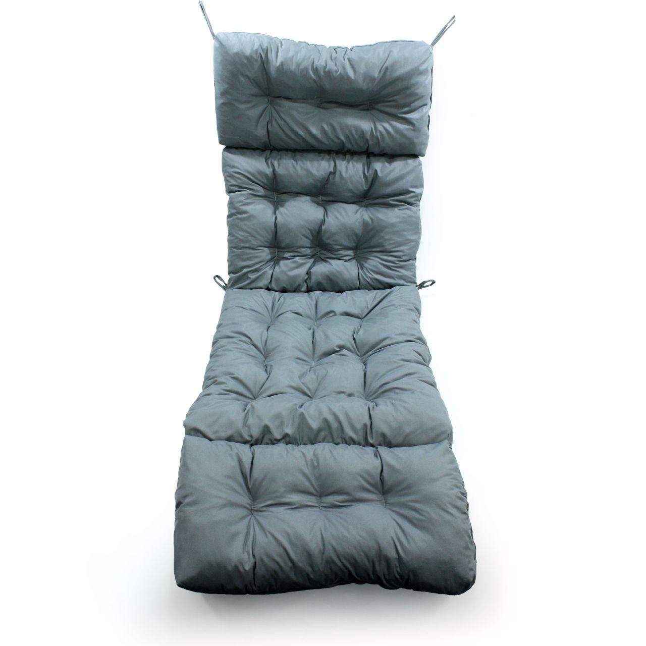 Матрас для шезлонга МІ0008 190х60х10 см Серый (162227) - фото 4 Матрас для шезлонга МІ0008 190х60х10 см Серый (162227) - фото 4