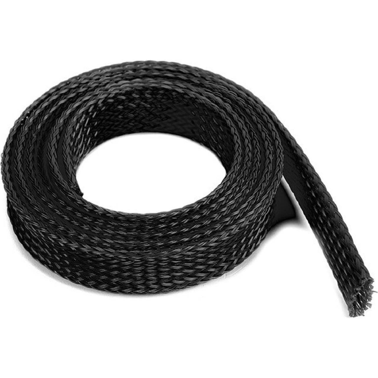 Кабельная оплетка PET-010-BK-30 из полиэстера PET 10 мм 30 м Черный (000049981)