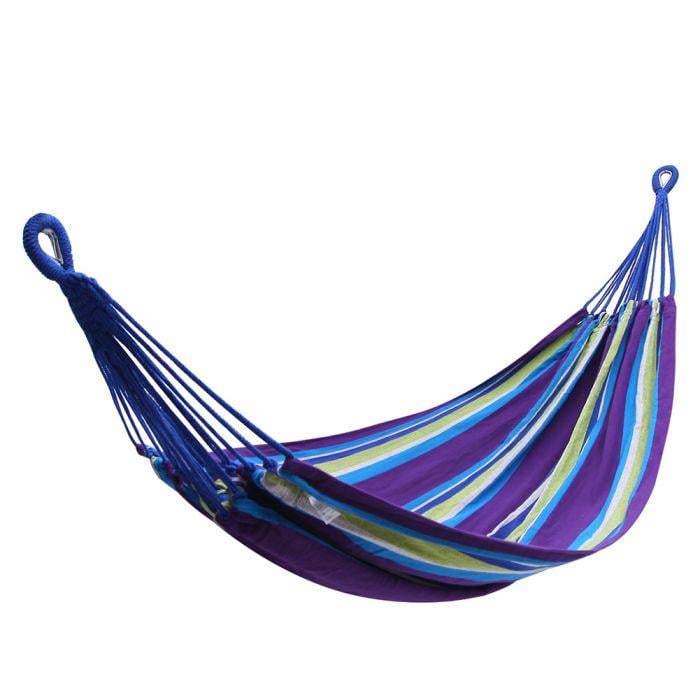 Гамак KingCamp Canvas Hammock 200х150 см Фіолетовий/Жовтий (R177)