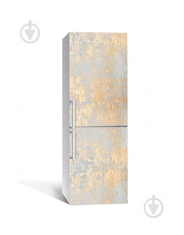Наклейка на холодильник Zatarga «Затёртая латунь» 650х2000 мм виниловая 3Д наклейка декор на кухню Наклейка на холодильник Zatarga «Затёртая латунь» 650х2000 мм виниловая 3Д наклейка декор на кухню
