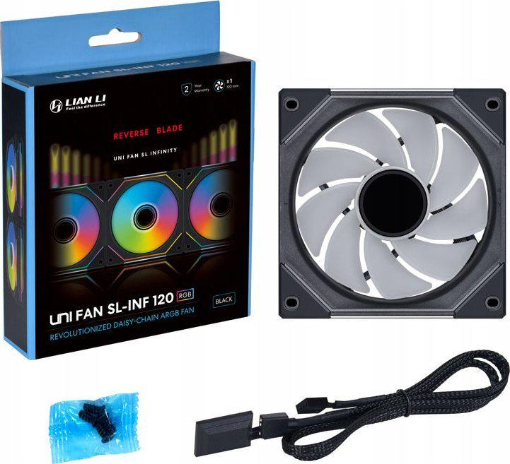 ᐉ Кулер для ПК Lian Li Uni Fan SL-INF 120 Reverse Blade Чорний