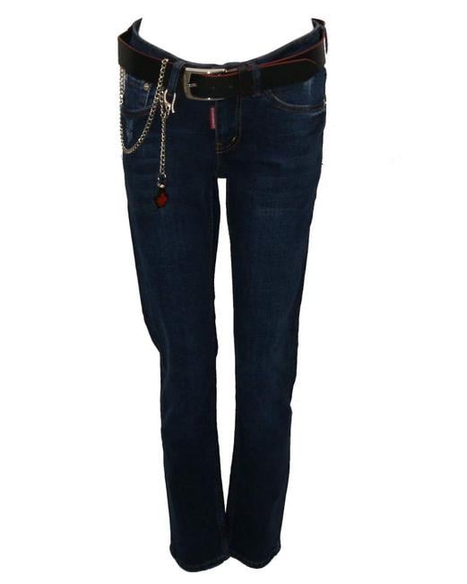 Джинсы Dsquared2 6054 р. 28 Темно-синий (70573)