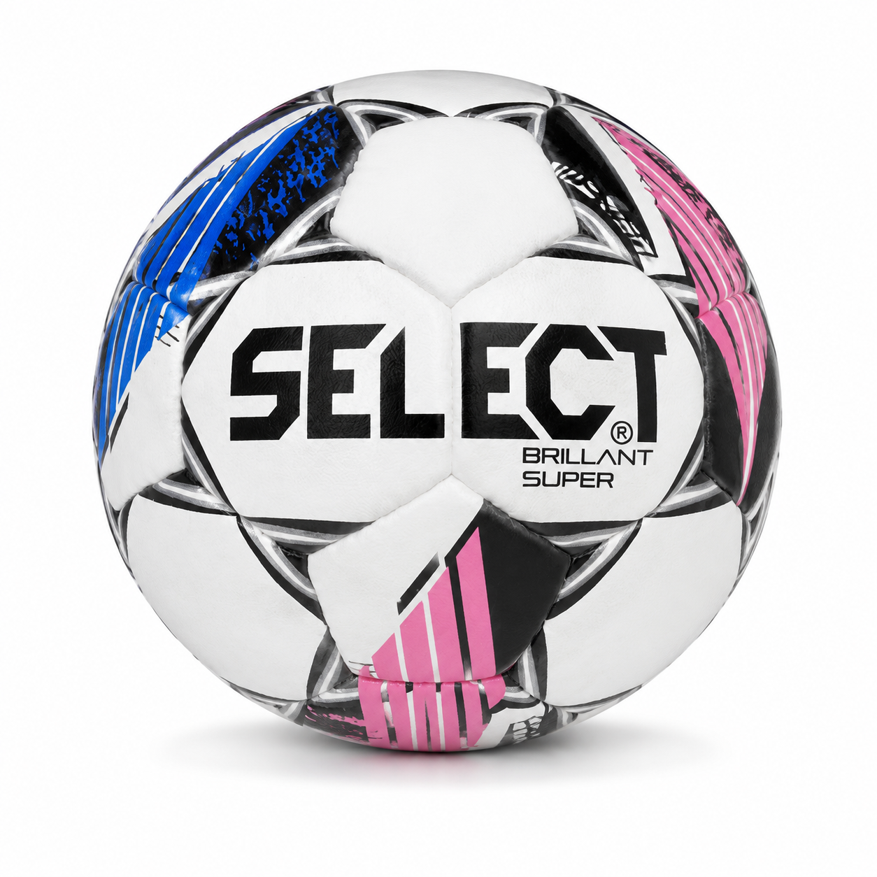 Футбольный мяч Select Brilliant Super S1 р. 5 Белый с сине-розовыми вставками (9373ccce)