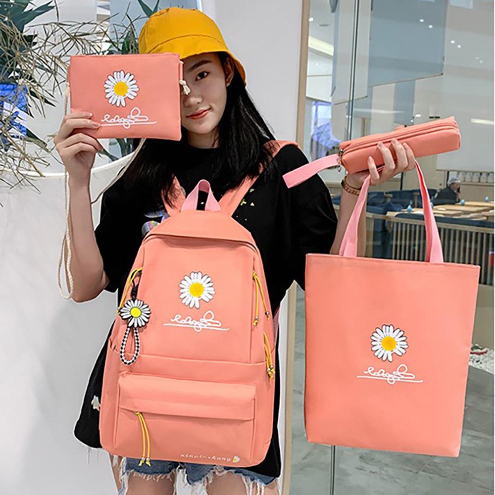 Шкільний рюкзак для дівчинки Ромашка 4в1 5-11 клас Рожевий (27667929) - фото 2 Шкільний рюкзак для дівчинки Ромашка 4в1 5-11 клас Рожевий (27667929) - фото 2