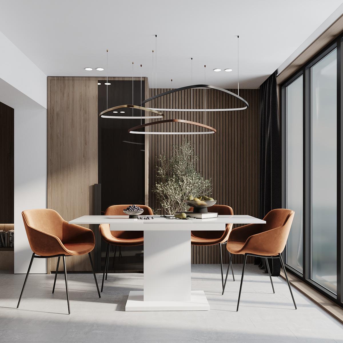 Обеденный стол-трансформер Boston M 1200х690х750 мм Белый бриллиант/Белый МДФ (GATB12011617000) - фото 3 Обеденный стол-трансформер Boston M 1200х690х750 мм Белый бриллиант/Белый МДФ (GATB12011617000) - фото 3