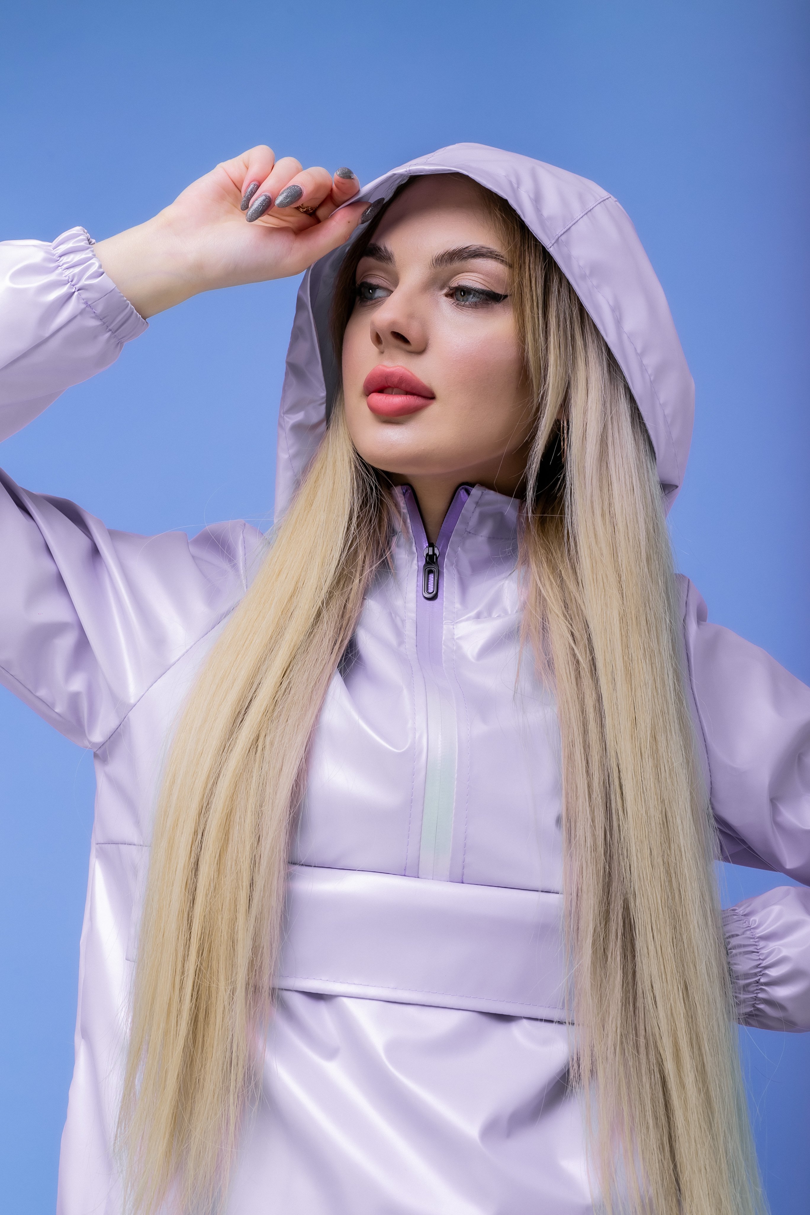 Анорак женский Intruder Unique S Лиловый (1618576634) - фото 2 Анорак женский Intruder Unique S Лиловый (1618576634) - фото 2