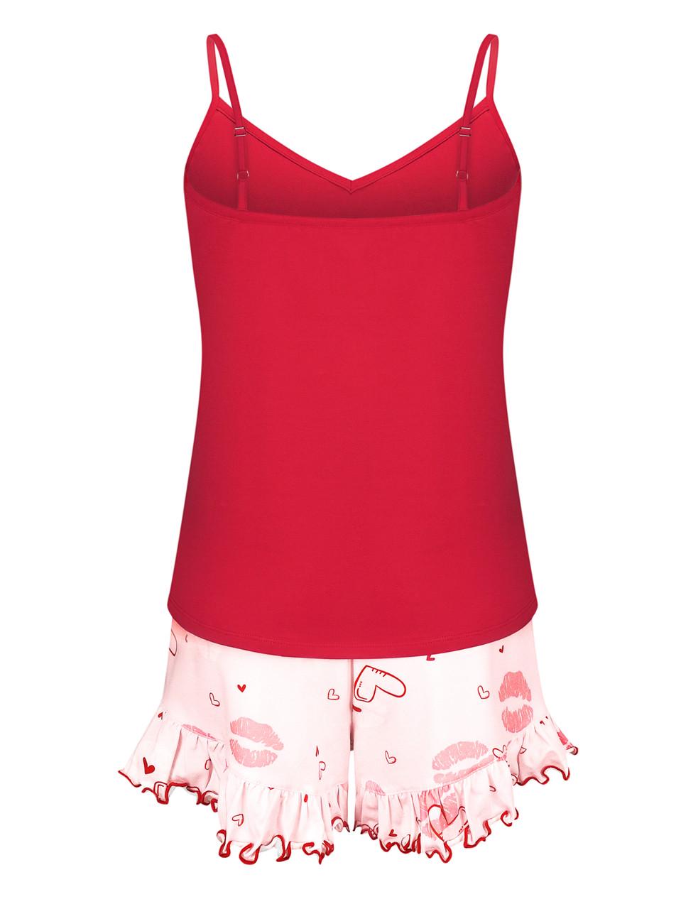 Пижама женская Roksana майка/шорты XXL Розовый/Черный (1839/16161) - фото 2 Пижама женская Roksana майка/шорты XXL Розовый/Черный (1839/16161) - фото 2