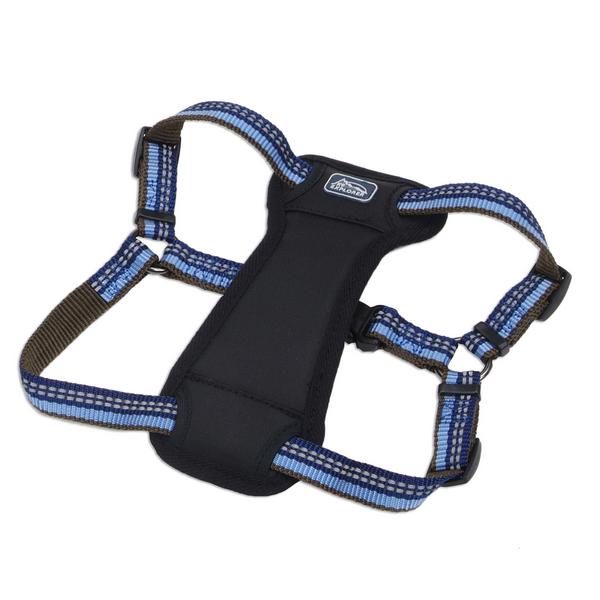 Шлея для собак Coastal K9 Explorer Harness с нагрудником светоотражающая 11,3-22,6 кг 2,5x50,8-76,2 см Cапфировый (76484369452)