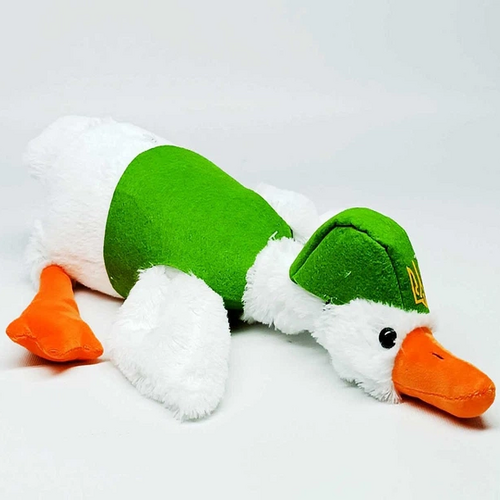 М'яка іграшка-подушка Копиця Гусь патріот "Ой у лузі..." 60 см (00276-9510)