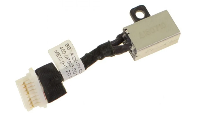 Разьем питания для ноутбука Dell Inspiron 14 5481/5482/5485/5491-450.0F903.0011-0WJXD9 с кабелем шлейф (1814245361)