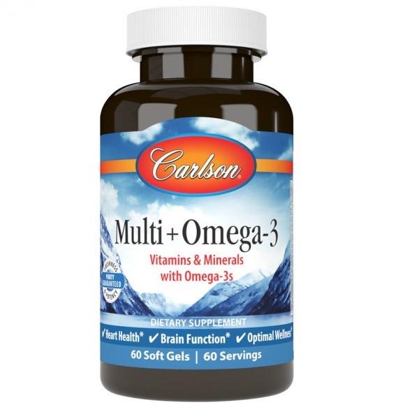 Омега 3 Carlson Labs Multi + Omega 3 60 Soft Gels Омега 3 Carlson Labs Multi + Omega 3 60 Soft Gels