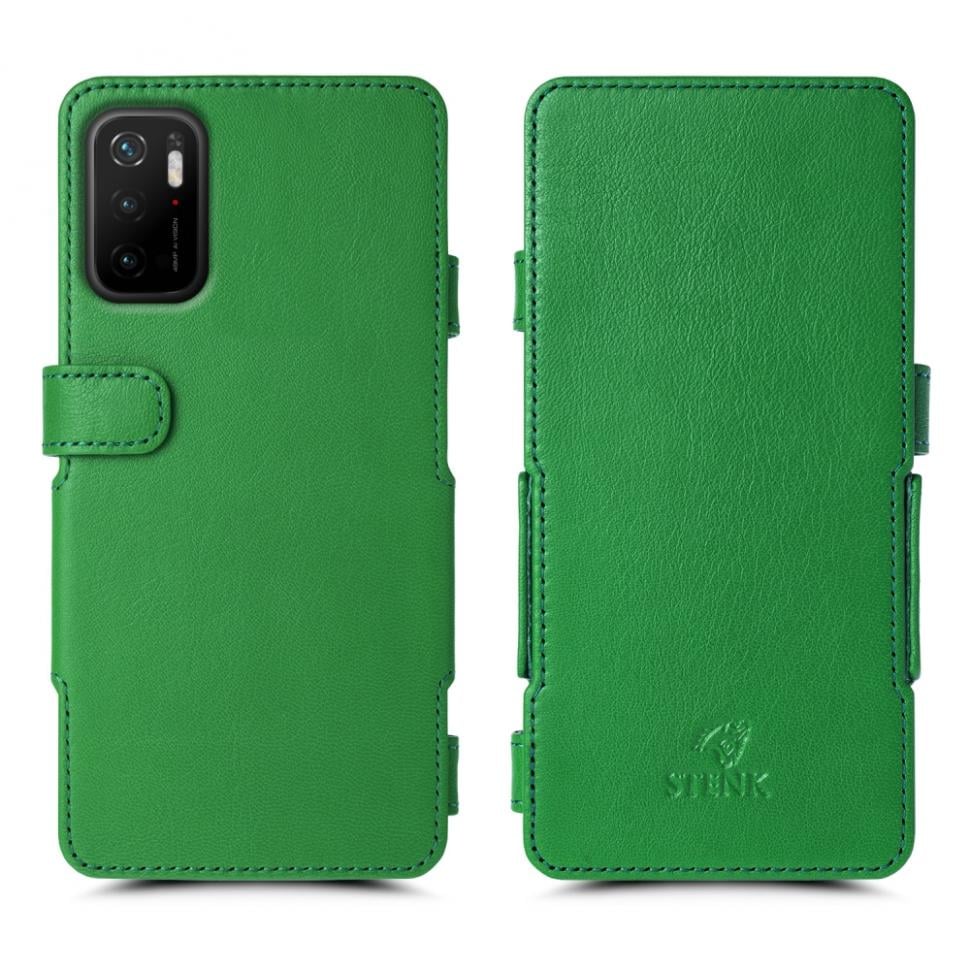 Чехол книжка Stenk Prime для Xiaomi Poco M3 Pro Зеленый (69118)