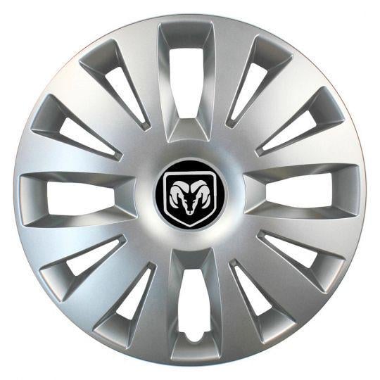 Автомобильные колпаки SKS 324 R15 с логотипом Dodge 4 шт. Серебристый