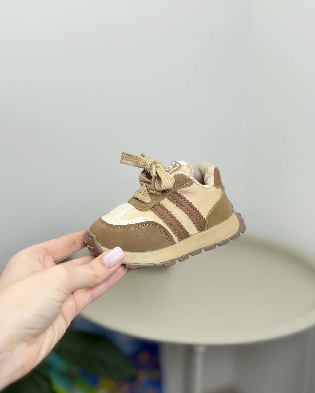 Кросівки дитячі р. 19 Бежевий (1272) - фото 4