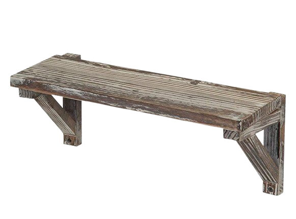 Полка книжная настенная из дерева Лолита Браш (КПГ-000528)