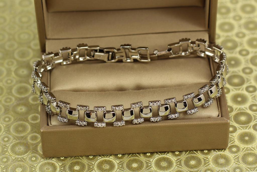 Браслет Xuping Jewelry Лента Афродиты 17 см 8 мм Серебристый (31235498)