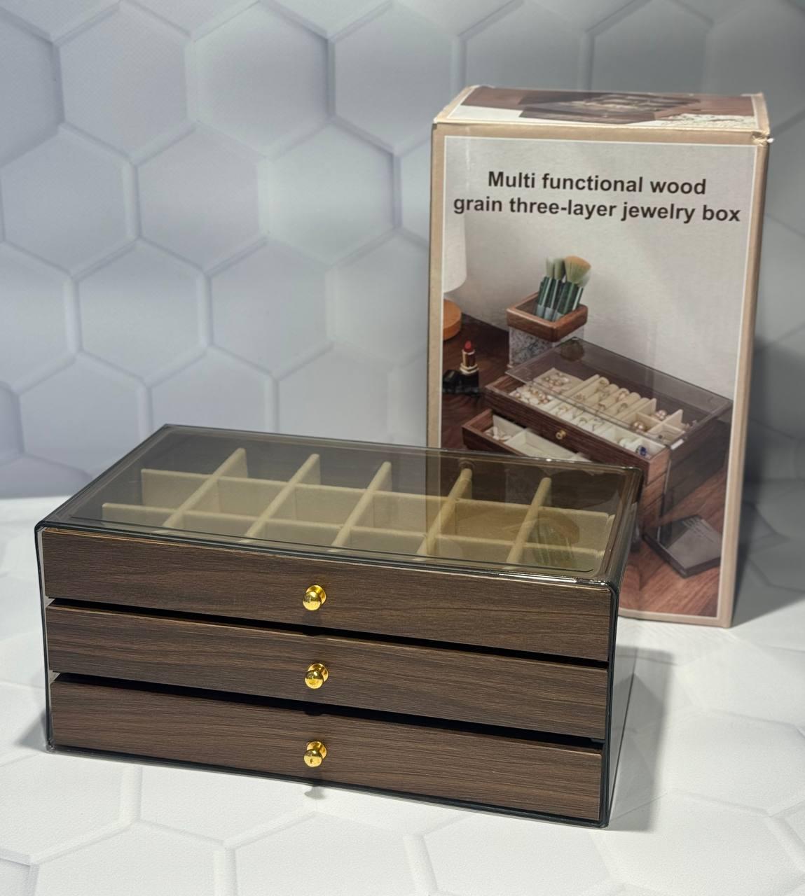 Органайзер для украшений с 3 уровнями 23,5х13,5х10,5 см