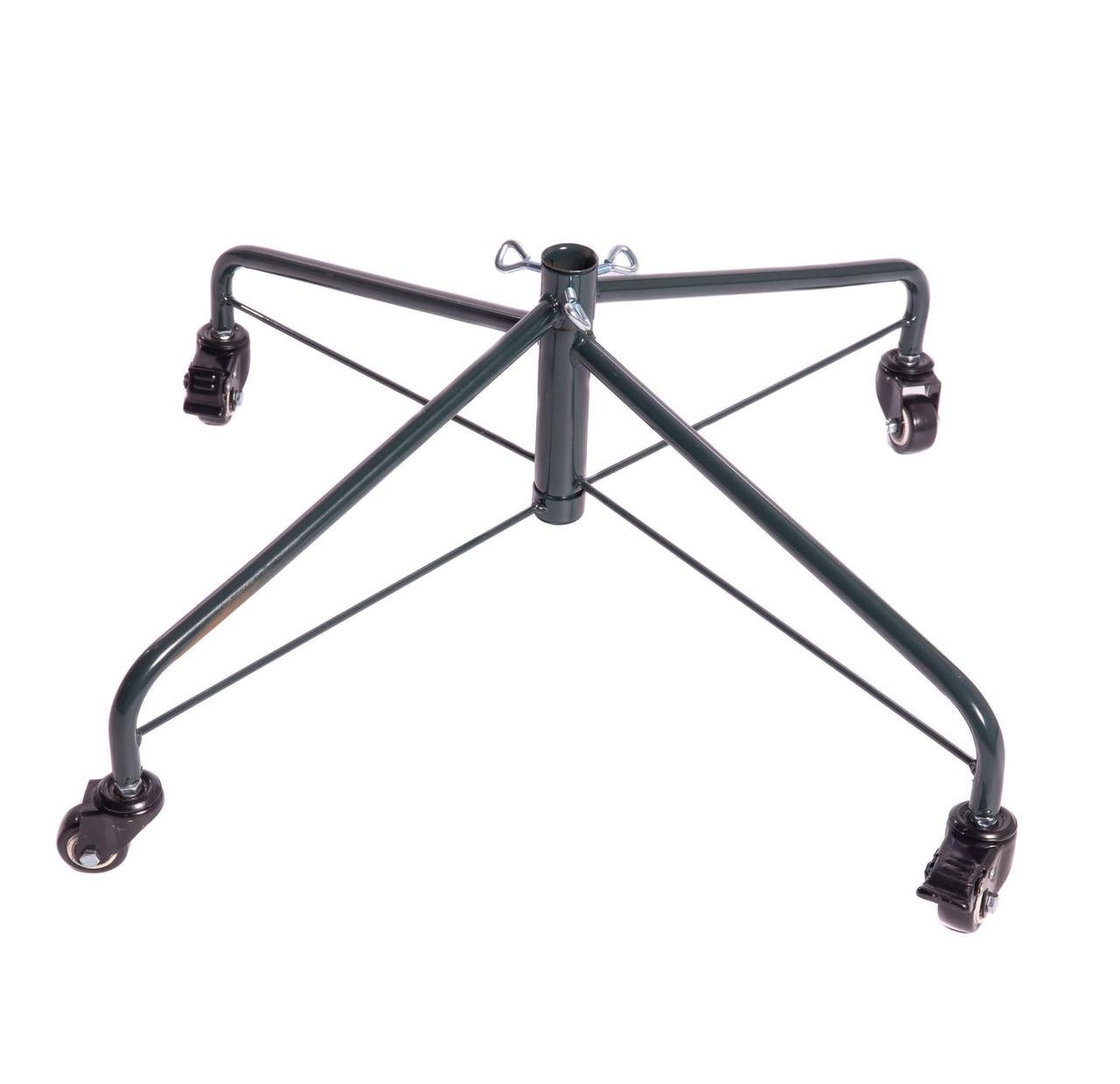 Підставка для ялинки HVOYA на 4 колесах з фіксаторами металева складана D 27 мм (CNT00012780)