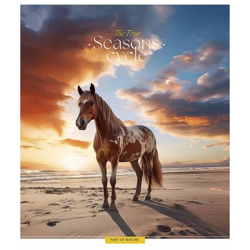 Зошит учнівський "Four seasons" 048-3403L-3 у лінію 48 аркушів