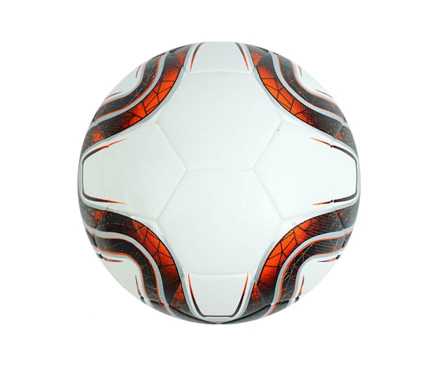 Футбольний м'яч JAB PU балон гумовий 420 г White/Multicolor (154467)