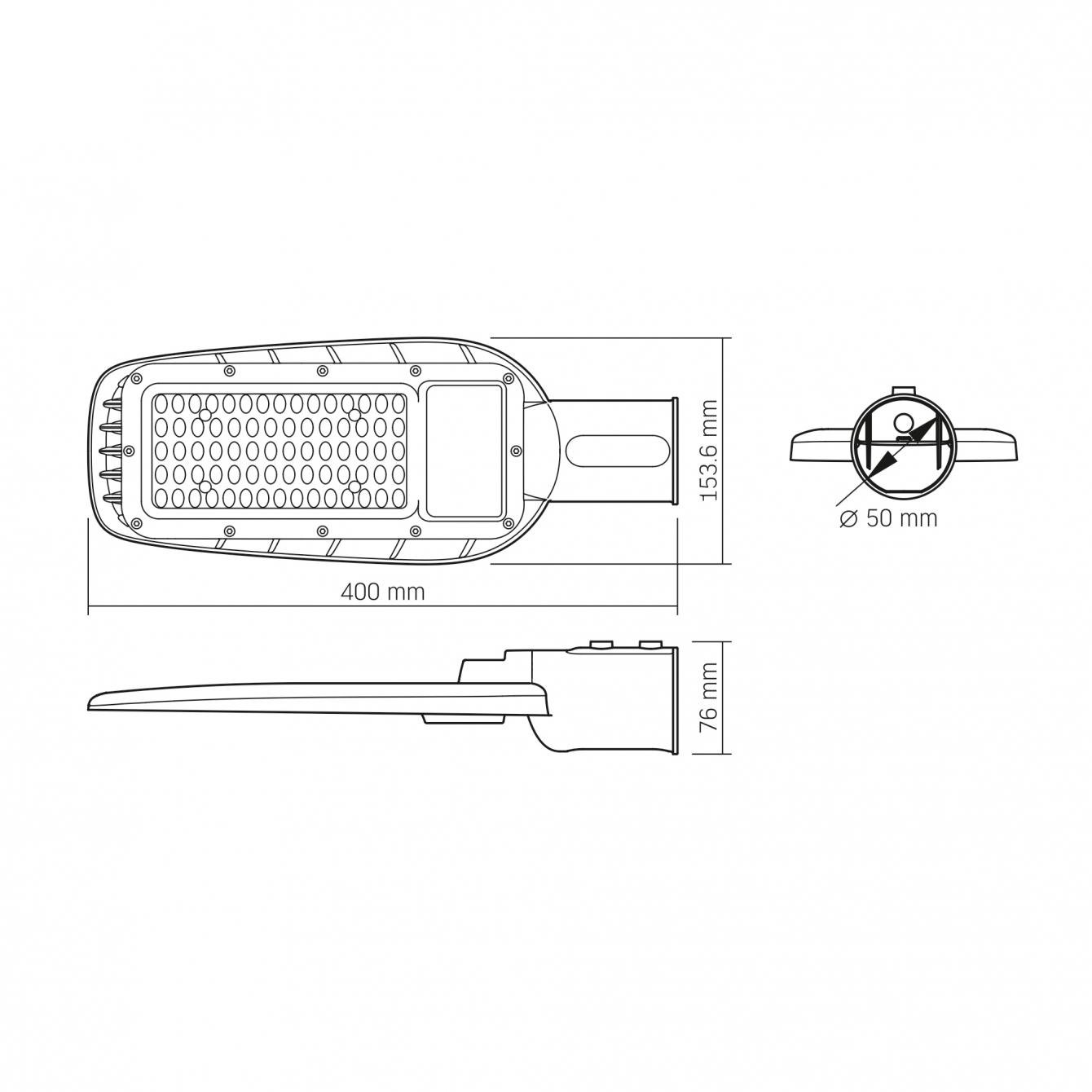 Прожектор вуличний Videx IP65 SLE16 50W 5000Lm 5000K 220V (VL-SLE16-505) - фото 5