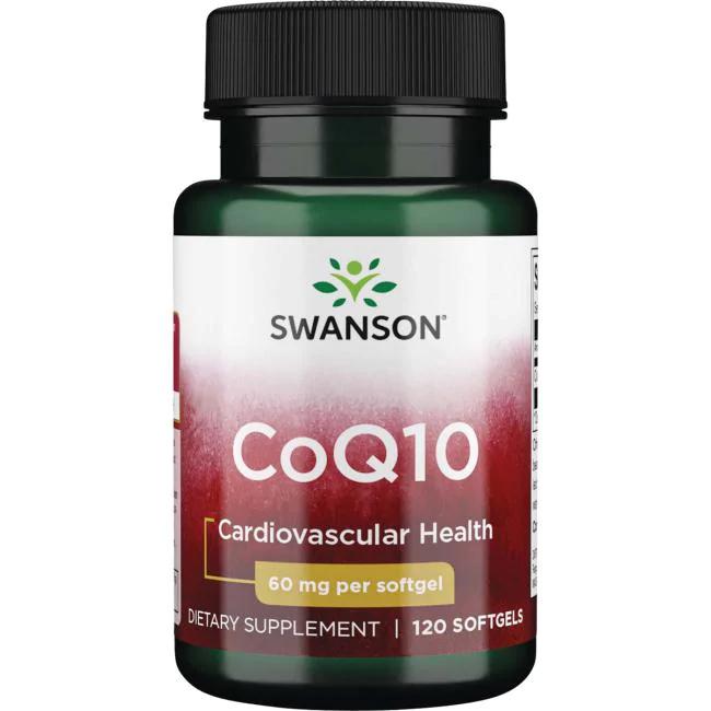 Натуральная добавка Swanson CoQ10 60 мг 120 гелевых капс. (7242)