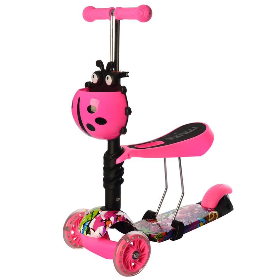 Самокат детский iTrike JR 3-054-P1 MAXI с корзинкой